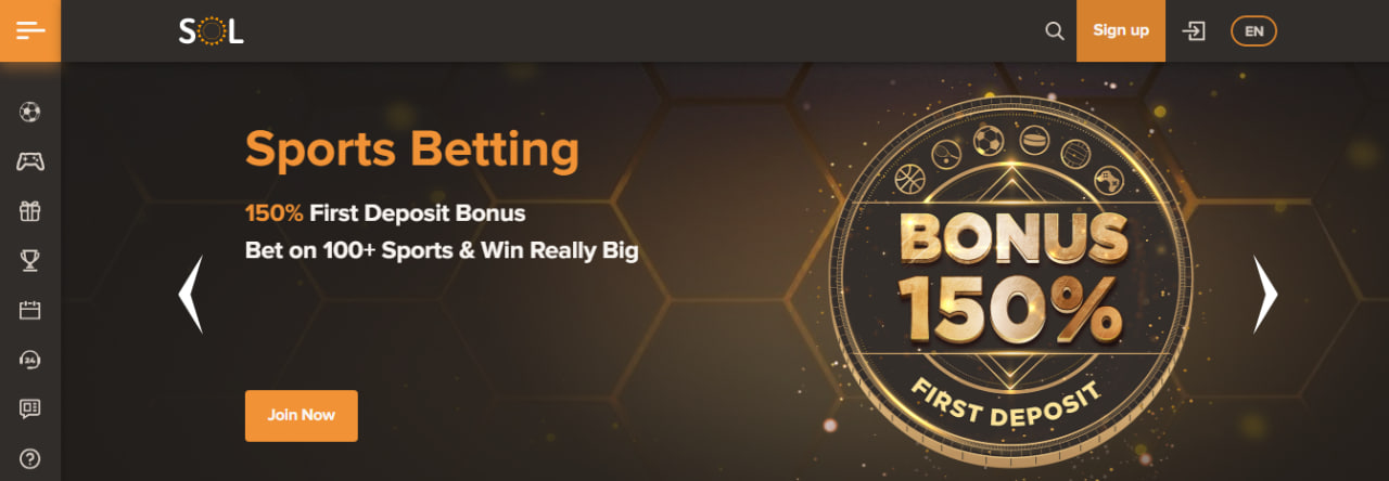 Sol casino first deposit 